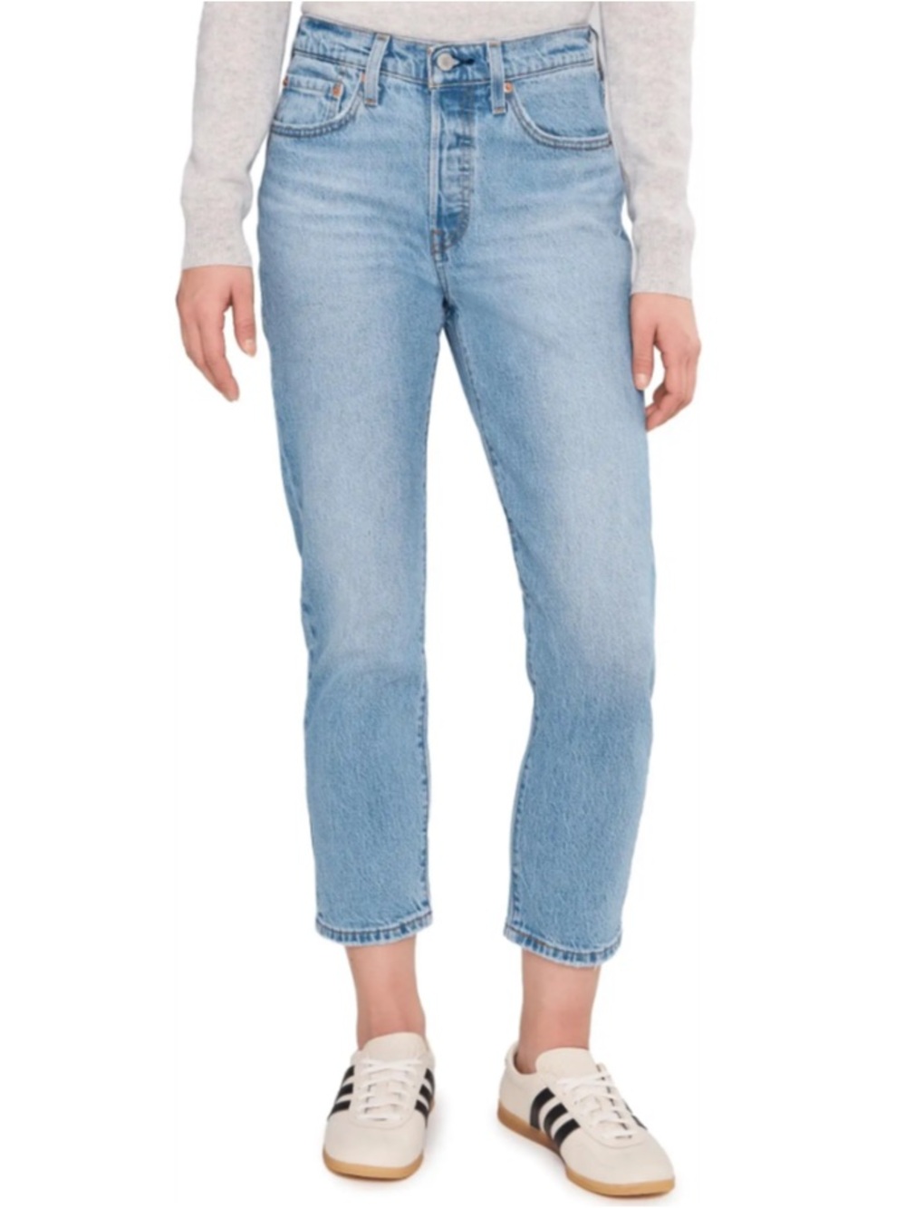 Levi's 501 Cropped Jeans in Samba Blue!